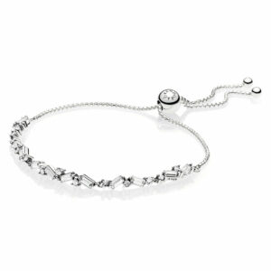 Sparkling Ice Cube Slider Tennis Bracelet