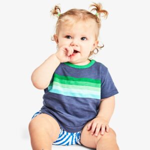 Baby banner stripe tee