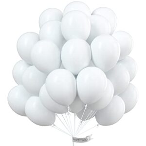 white balloons 50 pcs 12 inch matte