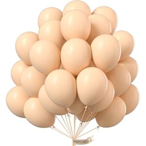partywoo-nude-balloons-50-pcs-12-inch-boho-apricot-balloons-beige-balloons-for-balloon-garland-or-balloon-arch-as-baby-shower-decorations-birthday-decorations-wedding-decorations-apricot-f05-m