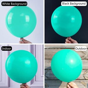 Teal Blue Party Balloons 100 pcs 10 inch