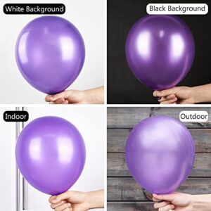 Purple Pearl Balloons 50 Pcs 12 Inch Latex Balloons