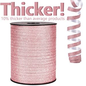 Golden Glitter Curling Ribbon for Crafts