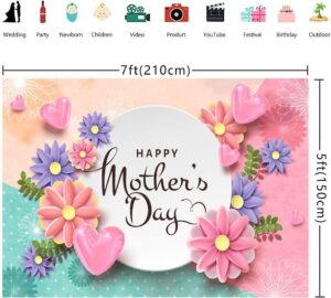 mothers-day-pink-flowers-love-backdrop-happy-mothers-day-party-photography-backdrop
