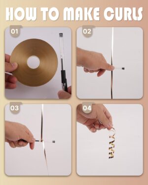 Golden Curling Ribbon for Decorations