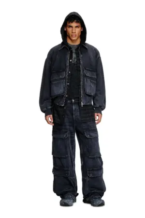 Jacket in batavia-weave denim