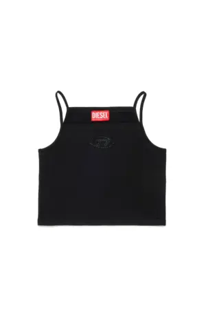 Cami top with crystal Oval D logo