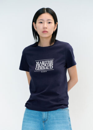 W CLASSIC LOGO TEE navy