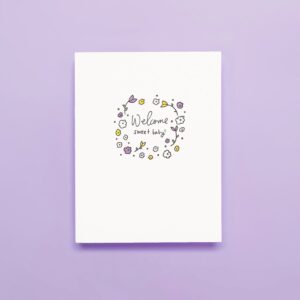 floral greeting card