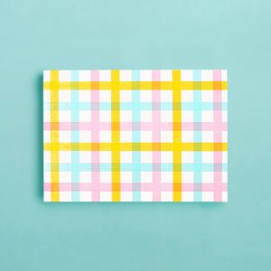 Plaid Pattern Card Set