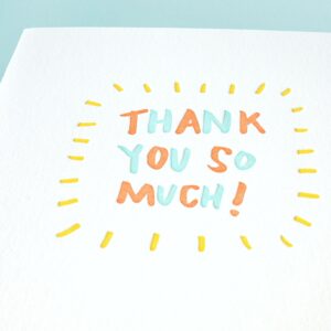Expressive Thanks Card