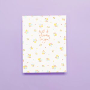 floral gratitude note