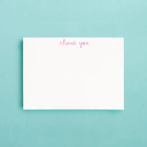 Handcrafted Pink Notecard Set