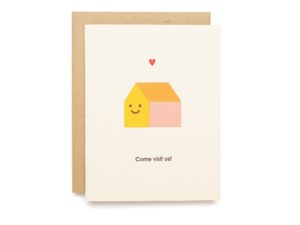 Visit Us Greeting Card