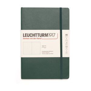 Forest Green A5 Softcover Dot Grid Notebook