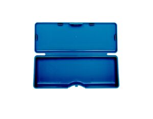 light blue storage pen case