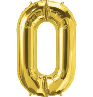 Gold Number Balloon 34 Foil Mylar