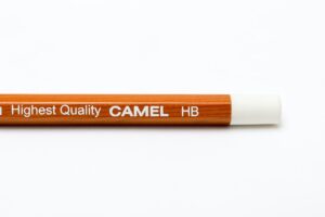 Natural Wood Hexagon Pencil with White Eraser