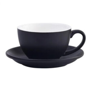 china-wholesale-multiple-color-optional-matte-300cc-european-porcelain-reusable-coffee-cup-ceramic-milk-cup-with-saucer-set
