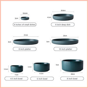 drop-shipping-ceramic-eating-bowl-ins-wind-baking-household-single-plate-soup-noodle-bowl-tableware-set