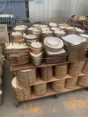 jiuwang-wholesale-hot-sell-cheap-restaurant-plate-with-gold-rim-ceramic-bowls-bulk-ceramic-plates-dinner-set-sell-by-ton