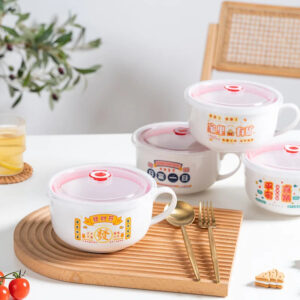 keep-fresh-multicolor-microwave-new-bone-china-porcelain-6-inch-ceramic-bowls-with-lids