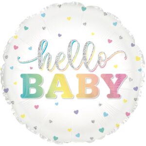 pastel foil balloon for baby celebration