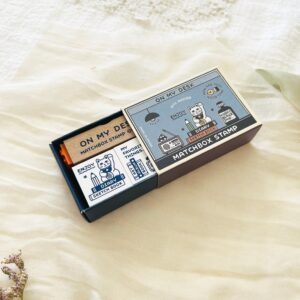 sanby-x-eric-matchbox-stamp-set-on-my-desk