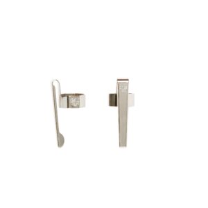 Slide On Octagonal Chrome Clip