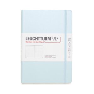 mint green hardcover a5 medium notebook