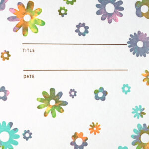 Floral Pattern Compact Notebook