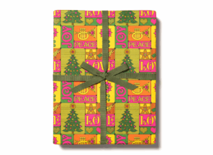 holiday cheer wrapping paper set