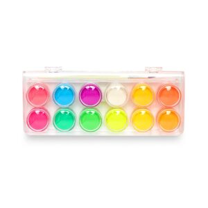 neon watercolor paint set
