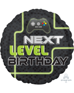 video game birthday foil balloon 18 inches