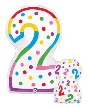 Number 2 Birthday Balloon