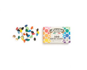 assorted color metal pins 100 count