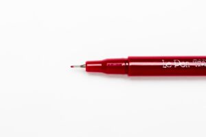 burgundy pen