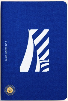 Blue Linen Dot Grid Notebook
