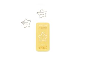 plastic star-shaped paper clips