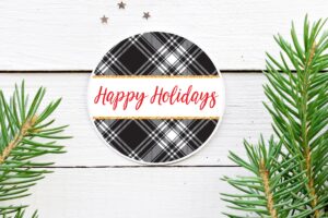 holiday sticker labels set