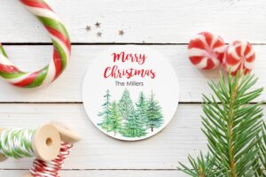 holiday sticker labels gift tags