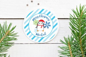 holiday sticker labels set of 24