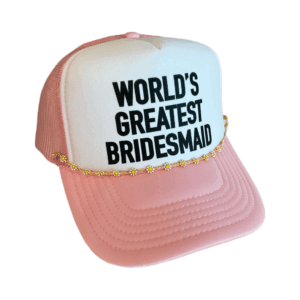 Mesh Hat Chain with Crystals