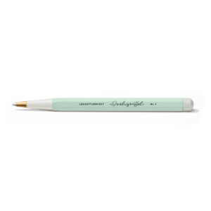 Rotating grip ballpoint pen light green