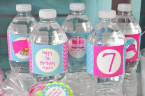 Sleepover Party Beverage Labels, Set of 10