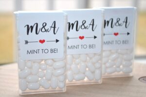 Mint Favor Labels Set of 24