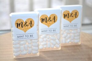 Mint Favor Labels Set of 24
