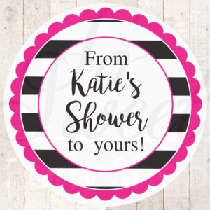 Shower Favor Sticker Labels Set of 24