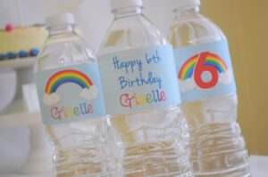 Rainbow Birthday Party Decor Set