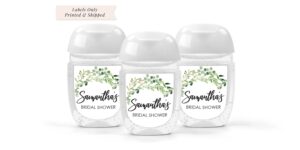 wedding favor sanitizer labels set of 30